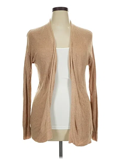 Pre-owned Ava & Viv Cardigan Sweater In Tan