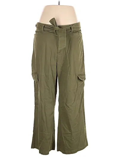 Pre-owned Ava & Viv Cargo Pants In Green