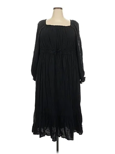 Pre-owned Ava & Viv Casual Dress In Black