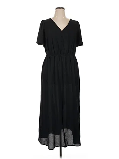Pre-owned Ava & Viv Casual Dress In Black