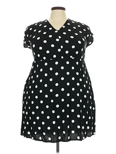 Pre-owned Ava & Viv Casual Dress In Black