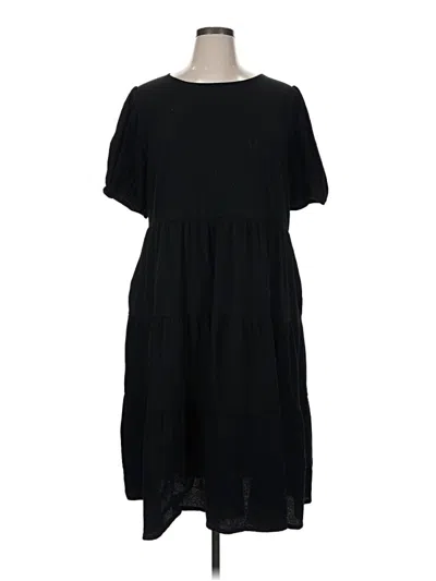 Pre-owned Ava & Viv Casual Dress In Black