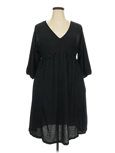 Pre-owned Ava & Viv Casual Dress In Black