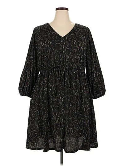 Pre-owned Ava & Viv Casual Dress In Black