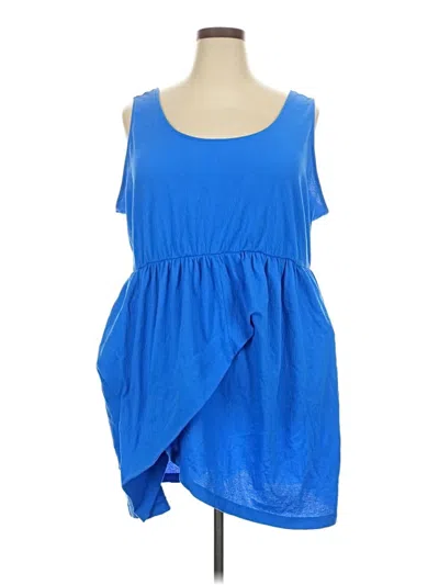 Pre-owned Ava & Viv Casual Dress In Blue