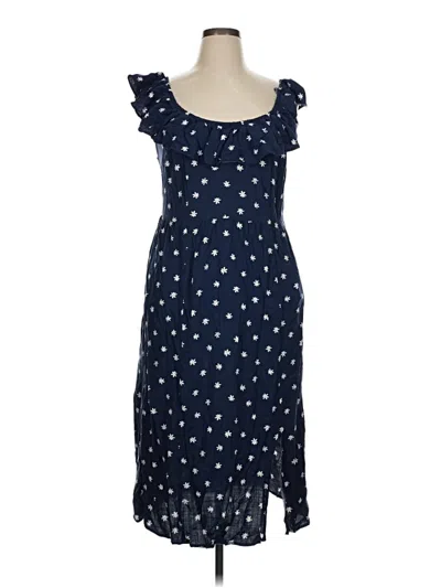 Pre-owned Ava & Viv Casual Dress In Blue