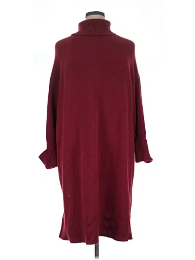 Pre-owned Ava & Viv Casual Dress In Burgundy