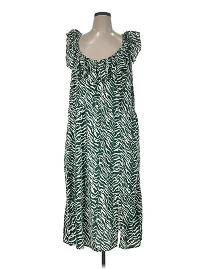 Pre-owned Ava & Viv Casual Dress In Green
