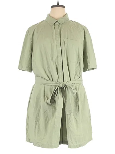 Pre-owned Ava & Viv Casual Dress In Green