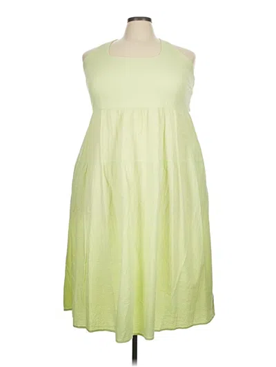 Pre-owned Ava & Viv Casual Dress In Green