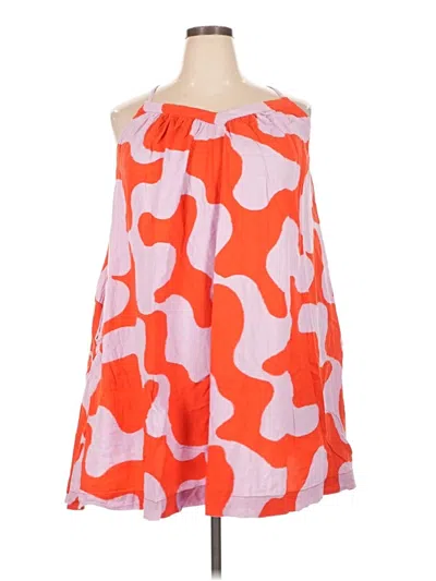 Pre-owned Ava & Viv Casual Dress In Orange