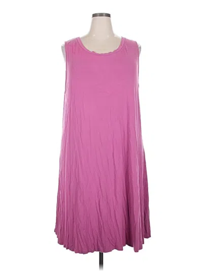 Pre-owned Ava & Viv Casual Dress In Purple