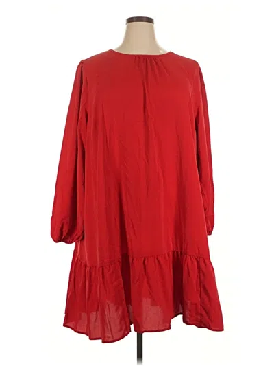 Pre-owned Ava & Viv Casual Dress In Red