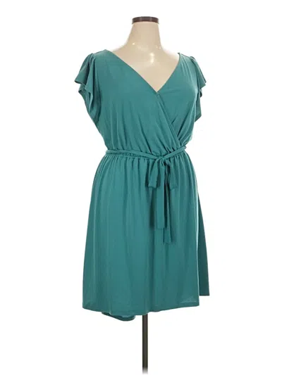 Pre-owned Ava & Viv Casual Dress In Teal