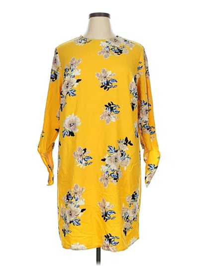 Pre-owned Ava & Viv Casual Dress In Yellow