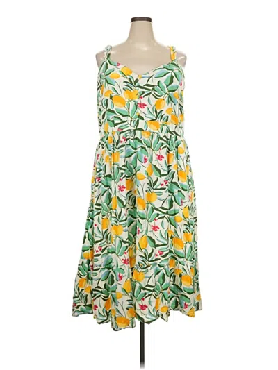 Pre-owned Ava & Viv Casual Dress In Yellow