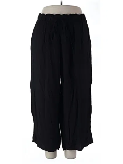 Pre-owned Ava & Viv Casual Pants In Black