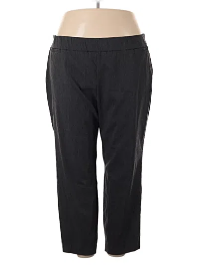Pre-owned Ava & Viv Casual Pants In Black