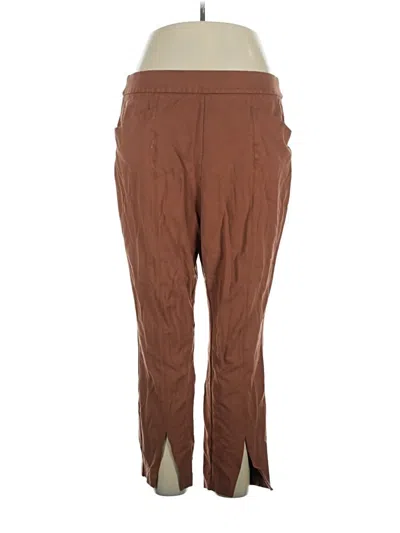 Pre-owned Ava & Viv Casual Pants In Brown