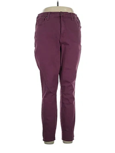 Pre-owned Ava & Viv Casual Pants In Burgundy