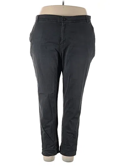 Pre-owned Ava & Viv Casual Pants In Gray