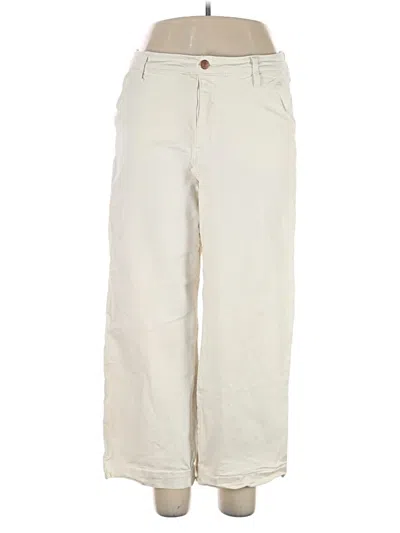 Pre-owned Ava & Viv Casual Pants In Ivory