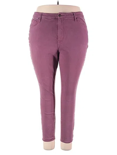 Pre-owned Ava & Viv Casual Pants In Purple
