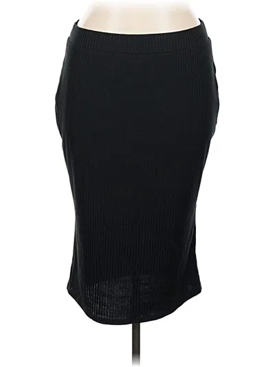 Pre-owned Ava & Viv Casual Skirt In Black
