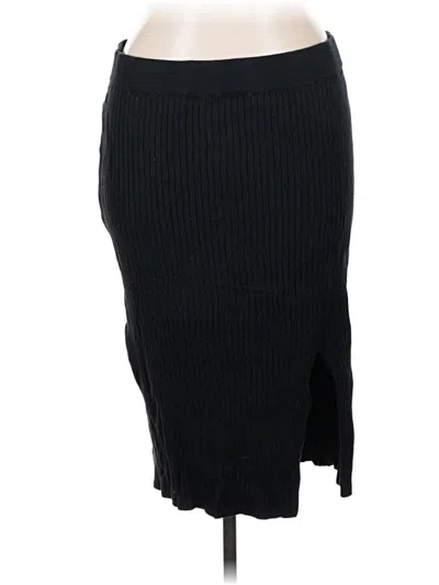 Pre-owned Ava & Viv Casual Skirt In Black