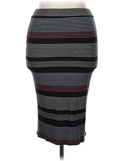 Pre-owned Ava & Viv Casual Skirt In Burgundy