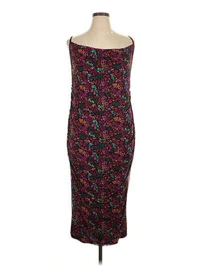 Pre-owned Ava & Viv Cocktail Dress In Burgundy