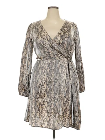 Pre-owned Ava & Viv Cocktail Dress In Gray