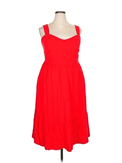 Pre-owned Ava & Viv Cocktail Dress In Red