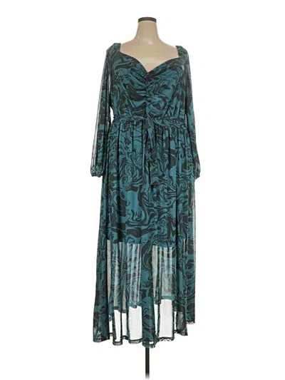 Pre-owned Ava & Viv Cocktail Dress In Teal