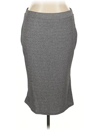 Pre-owned Ava & Viv Formal Skirt In Gray
