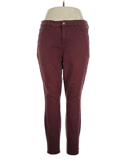 Pre-owned Ava & Viv Jeans In Burgundy