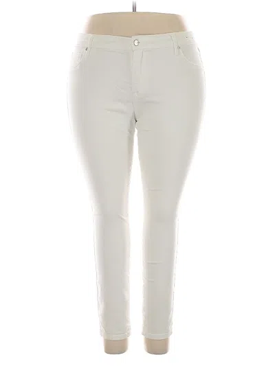 Pre-owned Ava & Viv Jeans In White