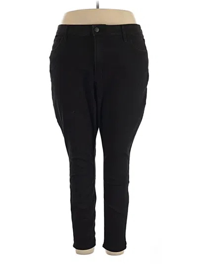Pre-owned Ava & Viv Jeggings In Black