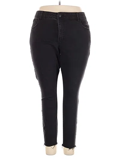Pre-owned Ava & Viv Jeggings In Black