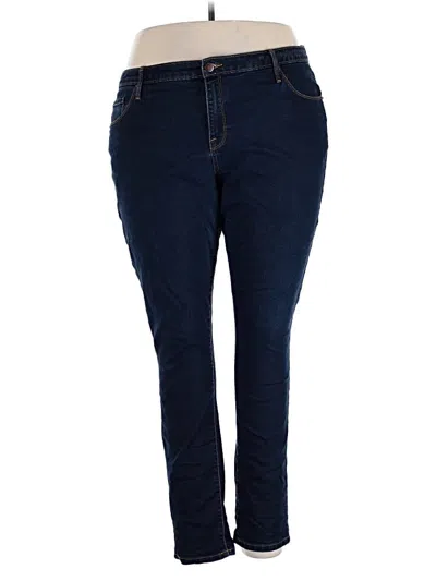 Pre-owned Ava & Viv Jeggings In Blue