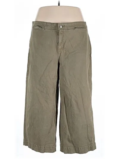 Pre-owned Ava & Viv Khaki Pant In Green