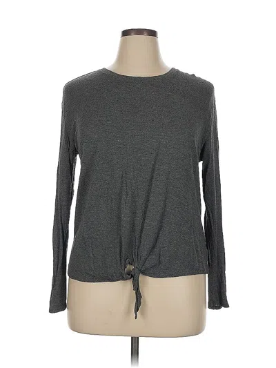 Pre-owned Ava & Viv Long Sleeve T-shirt In Gray