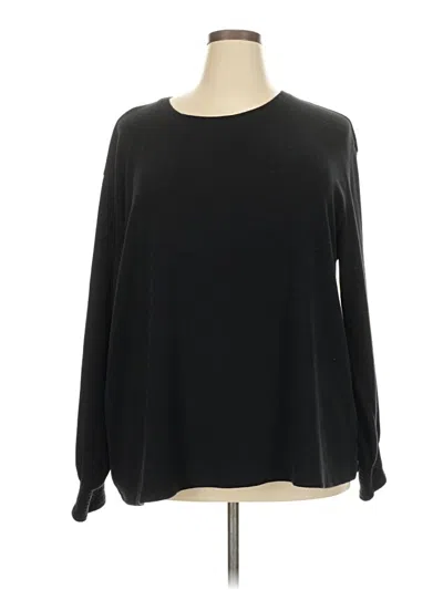 Pre-owned Ava & Viv Long Sleeve T-shirt In Black
