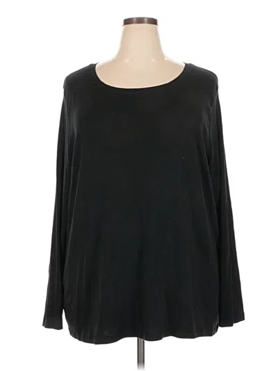 Pre-owned Ava & Viv Long Sleeve T-shirt In Black