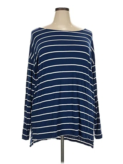 Pre-owned Ava & Viv Long Sleeve T-shirt In Blue