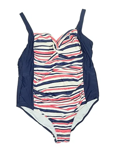 Pre-owned Ava & Viv One Piece Swimsuit In Blue