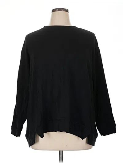 Pre-owned Ava & Viv Pullover Sweater In Black