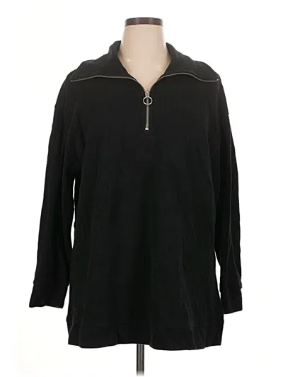 Pre-owned Ava & Viv Pullover Sweater In Black