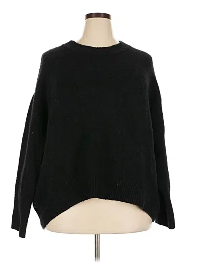 Pre-owned Ava & Viv Pullover Sweater In Black