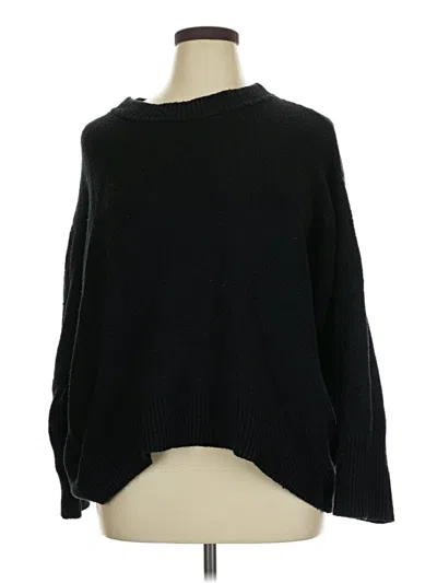 Pre-owned Ava & Viv Pullover Sweater In Black